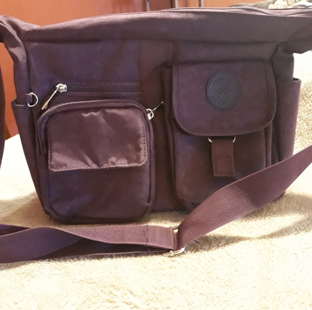 Purple handbag